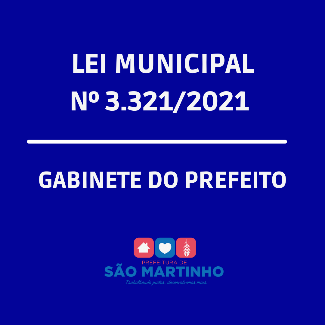 LEI MUNICIPAL Nº 3.321/2021